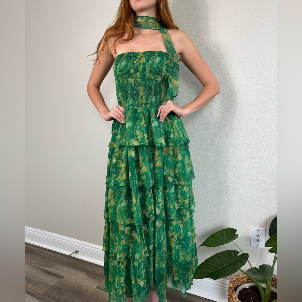 Green Ruffled Sundress